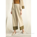 Low MOQ Contrast Color Loose Pants for Women